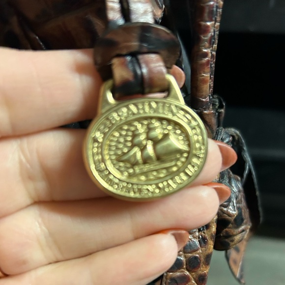 Brahmin Black Tuscan - Louise Hobo style vintage satchel - Picture 5 of 7